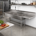 Thumbnail image #2 for John Boos Pro-Bowl 4-Compartment Sink with 18-Inch Right Drainboard, 20 x 20 x 12-Inch Bowls