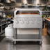 Thumbnail image #2 for KoolMore Commercial Outdoor Mobile 5-Burner Propane Charbroiler Grill with Pizza Oven