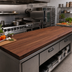 Thumbnail image #2 for John Boos Boos Block American Black Walnut Edge Grain Kitchen Countertop, 96 Inch x 27 Inch x 1-1/2 Inch, Varnique Finish