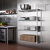 Thumbnail image #2 for Eagle Group A4-74-2148C Add-On 4-Tier Wire Shelving Unit, 48 x 21 x 74 Inches, Chrome-Plated