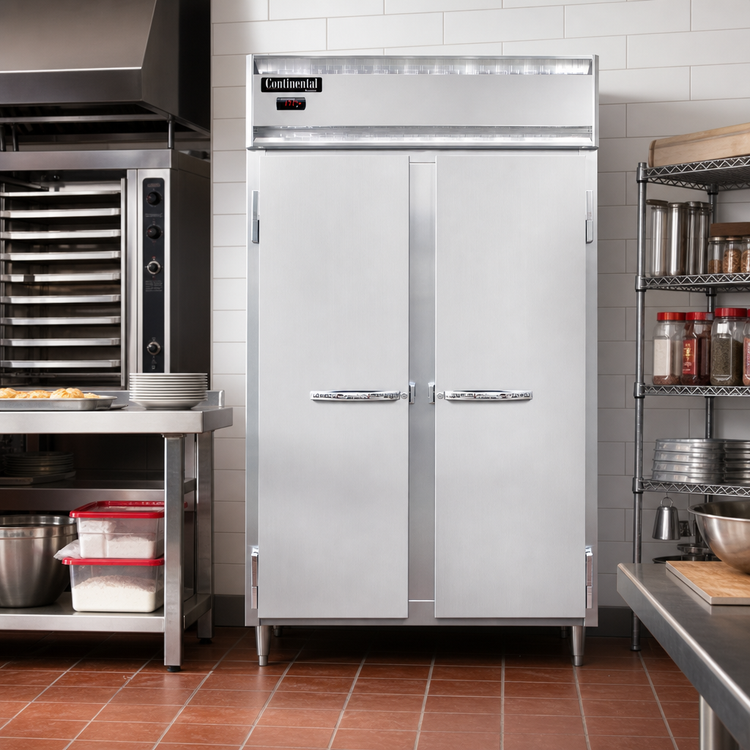 Product image #2 for Continental Refrigerator DL2W-SA Designer Line Two-Section Reach-In Heated Holding Cabinet