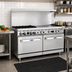 Thumbnail image #3 for CookRite AGR-4B36GR-NG 60-Inch Natural Gas Combination Range with 4 Open Burners, 36-Inch Right Griddle, and 2 Standard Ovens