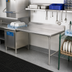 Thumbnail image #2 for Eagle Group CDTL-60-16/3 Straight Clean Dishtable, 60 x 30 Inches, Right-to-Left, 16/304 Stainless Steel Top