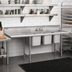 Thumbnail image #2 for Eagle Group 314 Series 3-Compartment Sink with Left Drainboard, 304 Stainless Steel