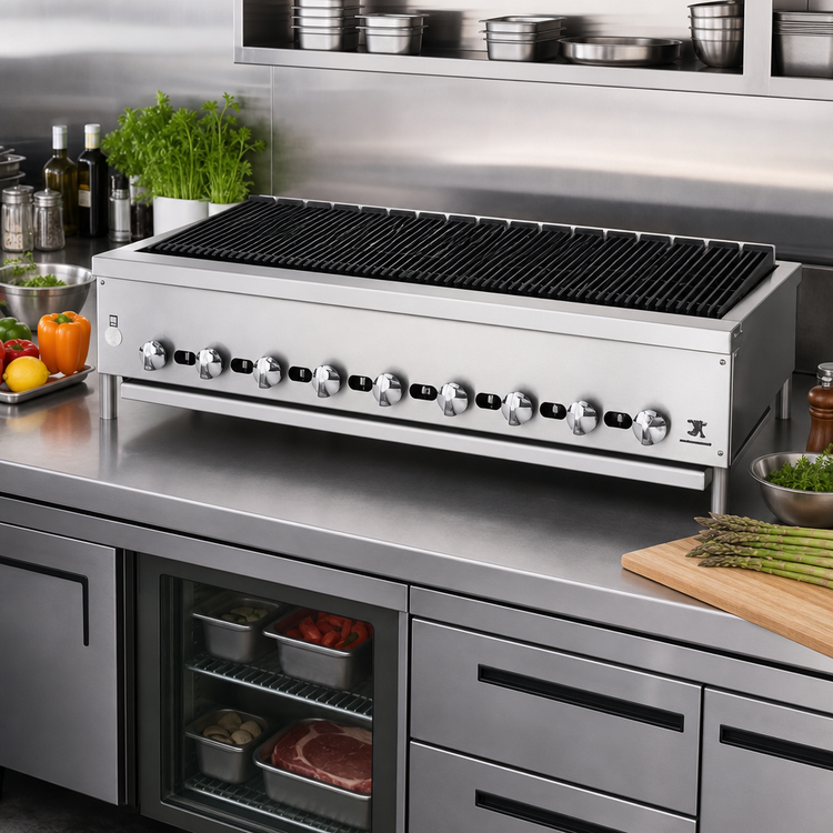 Product image #2 for Supreme JB-54 54" Gas Countertop Radiant Charbroiler