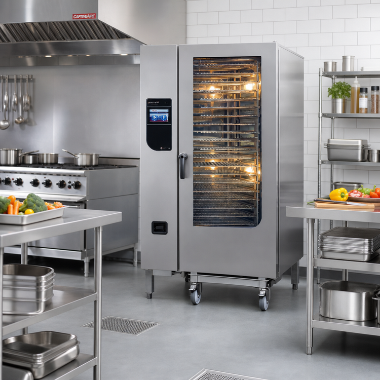Product image #2 for Henny Penny FlexFusion Platinum Electric Combi-Steamer Oven, Floor Model, 20-Pan Capacity