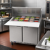 Thumbnail image #3 for Beverage-Air 36-Inch 2-Section Mega Top Refrigerated Prep Table with 15-Pan Opening