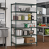 Thumbnail image #3 for Metro Super Erecta Super Adjustable Starter Wire Shelving Unit, 60 x 24 x 74 Inches, 5 Shelves, Green Epoxy-Coated