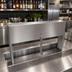 Thumbnail image #2 for Glastender 22-Inch Single Speed Rail Locking Cover, Stainless Steel