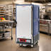 Thumbnail image #2 for Metro C5 3 Series Mobile 3/4 Height Heated Holding Cabinet, Low Wattage, Blue Insulation Armour, Full-Length Solid Door, Fixed Wire Slides