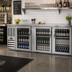 Thumbnail image #2 for Beverage Air BB94HC-G-S Three-Section Glass Door Back Bar Refrigerator, 94 Inch Wide, Self-Contained R290