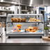 Thumbnail image #2 for KoolMore Countertop Bakery Display Case, 1.5 Cu. Ft., Curved Front Glass, Rear Door