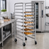 Thumbnail image #2 for Mobile Full-Size End-Load Aluminum Pan Rack, 12-Pan Capacity