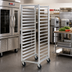 Thumbnail image #2 for Carter-Hoffmann Wide-Opening Side-Loading Aluminum Pan Rack for 18 x 26 Trays, 11 Capacity, 5-Inch Casters