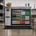 Thumbnail image #2 for Continental Refrigerator BB50NSSSGD 50-Inch Front Breathing Back Bar Cooler with Sliding Glass Doors