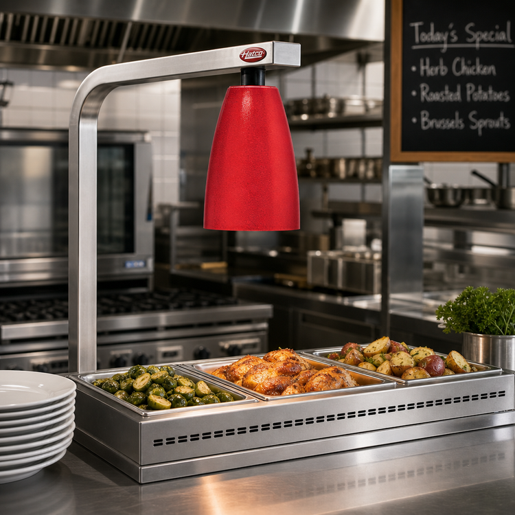 Product image #2 for Hatco DLL-600 Decorative Luminaire Food Heat Lamp, 100W Max, 8-1/2 Inch H x 6-1/4 Inch Diameter Shade