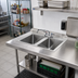 Thumbnail image #2 for Krowne Two-Compartment Drop-In Stainless Steel Hand Sink with Faucet, 26W x 18D x 10H