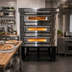 Thumbnail image #3 for Marra Forni ELST37-36/3 Three-Deck Stackable Electric Deck Oven with 37 x 36-3/8 Inch MarraStone Hearth and Touchscreen Control