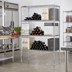 Thumbnail image #2 for Metro Super Erecta Bulk Storage Wire Wine Shelving, 36 W x 14 D x 86-3/4 H, 15-Case Capacity, Chrome Plated