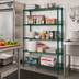 Thumbnail image #2 for Quantum Stationary Wire Shelving Starter Kit, 42 x 12 x 63 Inches, 5 Shelves
