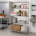 Thumbnail image #2 for Quantum 60 Inch x 21 Inch x 63 Inch Chrome Wire Shelving Starter Kit