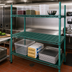 Thumbnail image #2 for QuadPlus Solid Polymer Shelf Mat with MICROGARD Antimicrobial Protection, 72 x 18 Inches, Green