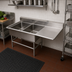 Thumbnail image #2 for John Boos Pro-Bowl 2-Compartment Stainless Steel Sink with 24-Inch Right Drainboard