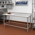 Thumbnail image #2 for Eagle Group BlendPort® Deluxe Series Stainless Steel Work Table with 1-1/2-Inch Rear Upturn, 60 x 24 Inches