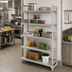 Thumbnail image #3 for Cambro Camshelving® Premium 5-Shelf Vented Polymer Add-On Unit, 21 x 24 x 84 Inches, Speckled Gray