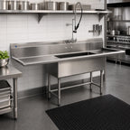 Thumbnail image #2 for Eagle Group BlendPort® BPS-1818-1-18L-FC 16-Gauge 304 Stainless Steel 1-Compartment Sink, 18" x 18" Bowl, Left Drainboard, 14" Deep