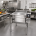 Thumbnail image #2 for Groen BPM-30GA Gas Braising Pan with Manual Tilt, 30-Gallon Capacity, Open Frame Base