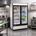Thumbnail image #2 for Maxx Cold X-Series Two-Section Glass Door Merchandiser Freezer, 48 Cu. Ft., Bottom-Mounted Compressor