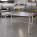 Thumbnail image #2 for John Boos Stainless Steel Work Table with Stallion Safety Edge, 108 x 48 Inches, Flat Top