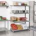 Thumbnail image #2 for Cambro Camshelving Elements XTRA 4-Shelf Stationary Add-On Polymer Shelving Unit, 18 x 42 x 64 Inches, Vented and Solid Shelves