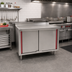 Thumbnail image #2 for Eagle Group Spec-Master Marine Series Stainless Steel Enclosed Work Table with Cabinet Base and Two Hinged Doors, 36 x 24 Inches