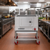 Thumbnail image #3 for American Range AMSQ-30 30-Inch Single-Burner Floor Model Wood/Charcoal Charbroiler with Gas Log Lighter