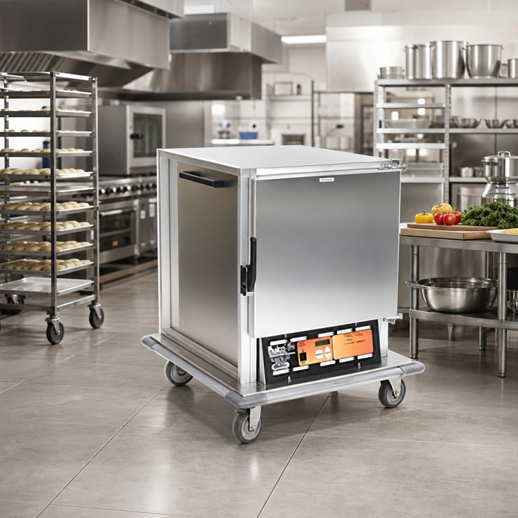 Product image #2 for Panco Half-Size Narrow-Width Transport Heated/Proofing Holding Cabinet, Non-Insulated, Solid Door