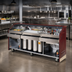 Thumbnail image #2 for Architectural Series Mahogany Wood Portable Bar with 50 lb Ice Bin and Sealed-In Cold Plate