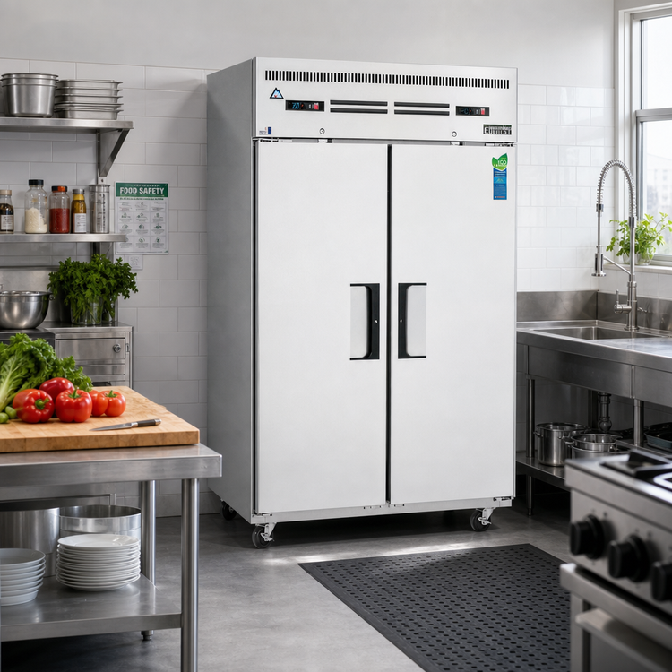 Product image #2 for Everest Refrigeration ESRF2A 49-5/8 Inch Dual Temperature 2-Section Reach-In Refrigerator/Freezer Combo