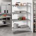 Thumbnail image #3 for Cambro Camshelving Premium 4-Tier Add-On Polymer Shelving Unit, 21 x 30 x 84 Inches, 3 Vented and 1 Solid Shelf, Speckled Gray