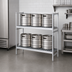 Thumbnail image #2 for Fermod 2-Shelf Aluminum Keg Rack, 6-Keg Capacity, 52W x 18D x 57H