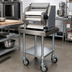 Thumbnail image #2 for Equipment Stand for TM105 Ventura Flex, 24 x 24 Inch Stainless Steel Top with Galvanized Undershelf