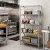Thumbnail image #2 for Quantum 36-Inch W x 14-Inch D x 74-Inch H 4-Shelf 304 Stainless Steel Stationary Wire Shelving Starter Kit
