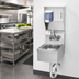 Thumbnail image #2 for Krowne Space Saver Wall-Mount Hand Sink with Faucet, Soap & Towel Dispenser, and Stainless Steel Skirt