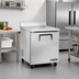 Thumbnail image #2 for True One-Section 1-Door Worktop Freezer, -10°F, Rear-Mounted Self-Contained Refrigeration, Stainless Steel Top with Rear Splash
