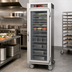Thumbnail image #2 for Metro C5 6 Series Full Height Mobile Heated Holding Cabinet with Clear Glass Doors and Universal Wire Slides