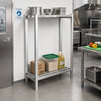 Thumbnail image #2 for Channel Manufacturing Lifetime Tough DR2460-2 2-Shelf Channel-Style Aluminum Dunnage Shelving, 60 x 24 x 64 Inches