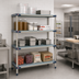 Thumbnail image #2 for MetroMax 4 All-Polymer Add-On Shelving Unit, 42W x 21D x 63H, 4 Shelves