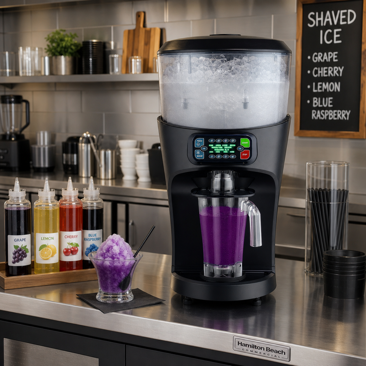 Product image #2 for Hamilton Beach Commercial Revolution HBS1400R-CE International Countertop Ice Shaver with Portion System