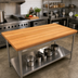 Thumbnail image #2 for John Boos Appalachian Red Oak Island Countertop, 72 x 27 x 1-1/2 Inch, Edge Grain, Varnique Finish